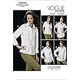 VOGUE PATTERNS V8689 Misses' Shirt, Size E5 (14-16-18-20-22)