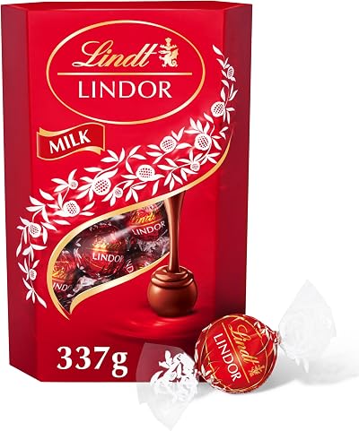 Lindt Lindor Milk Chocolate Truffles 337g Box Approximately 26 Balls