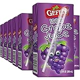 Gefen Grape juice Box Drink, 6.75oz (27 Pack) 100% Grape Juice, Tasty & Refreshing, Kosher for Passover, Drinking Straw included
