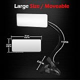 Ampper Acrylic Clip On Security Mirror 6.69 x 2.95 Rectangle Convex Clip-On view 6