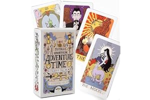 Adventure time Tarot Deck, The Rider Tarot Deck, 78 Tarot Cards, Vintage Tarot for Beginners&Expert Readers Astrology Tarot D