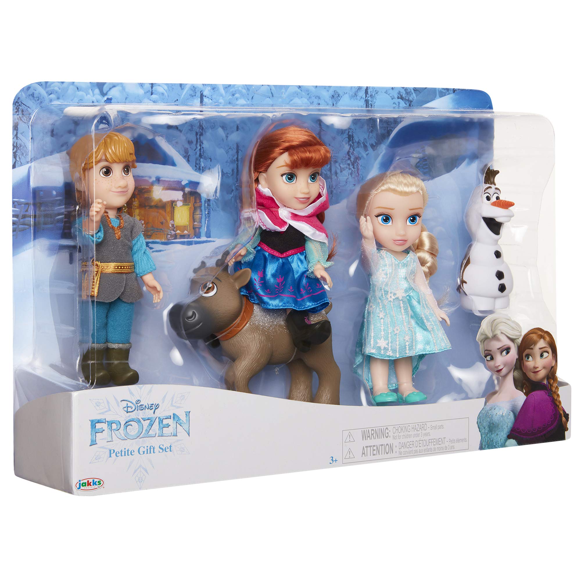 Disney Frozen Deluxe Petite Doll Gift Set Includes Anna, Elsa