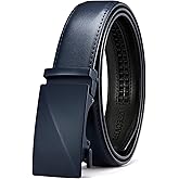 CHAOREN Mens Belt - Mens Ratchet Belt Leather 1 3/8" for Dress Pant - Micro Adjustable Belt Fit Everywhere