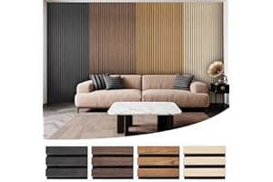 LARWORKS Samples 4-Pack 6" x 4.5" Acoustic Wood Slat Panels