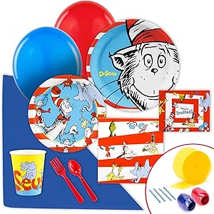 BirthdayExpress Dr Seuss Party Supplies - Value Party Pack Bundle