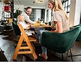 hauck Alpha+ Natural Wooden High Chair Beechwood 6 Months to Adult view 2