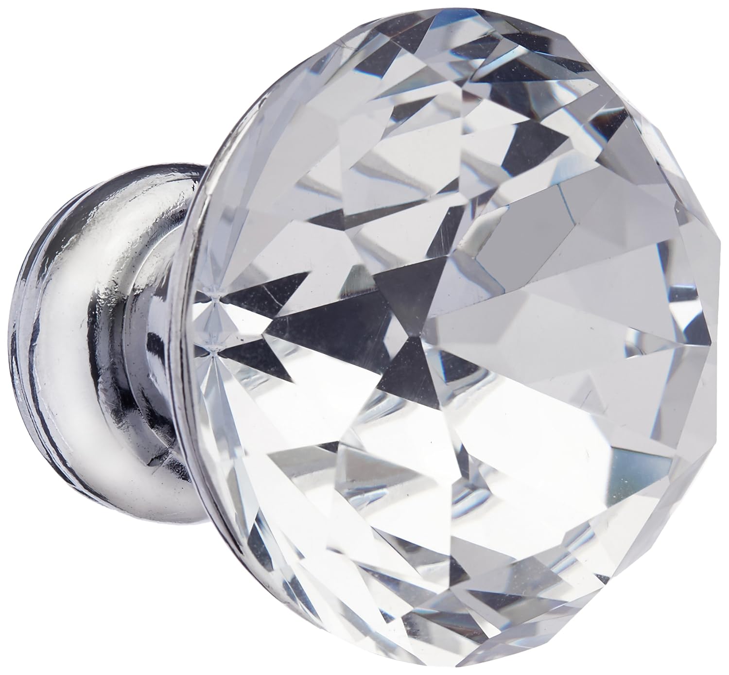30mm Bling Faux Crystal Dresser Door Pull Handle Round Knob 2