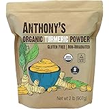 Anthony's Organic Turmeric Root Powder, 2 lb, Curcumin Powder, Gluten Free & Non GMO