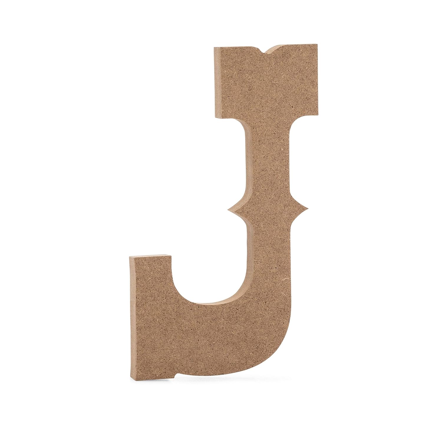 6" Western Wooden Letter J - JoePaul's Crafts Premium MDF Wood Wall Letters (6 inch, J)