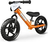 KRIDDO Toddler Balance Bike 12 Inch 18 Months to 5 Years Orange
