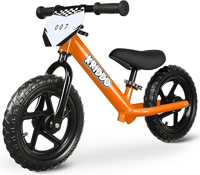 KRIDDO Toddler Balance Bike 12 Inch 18 Months to 5 Years Orange