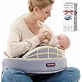 Momcozy Exclusive Memory Foam Nursing Pillow - Pioneering Safety Fence-Plus Size Breastfeeding Pillow for Ergonomic Comfort & Support-Easier and Healthier Nursing - Fit for All, Removable Cover
