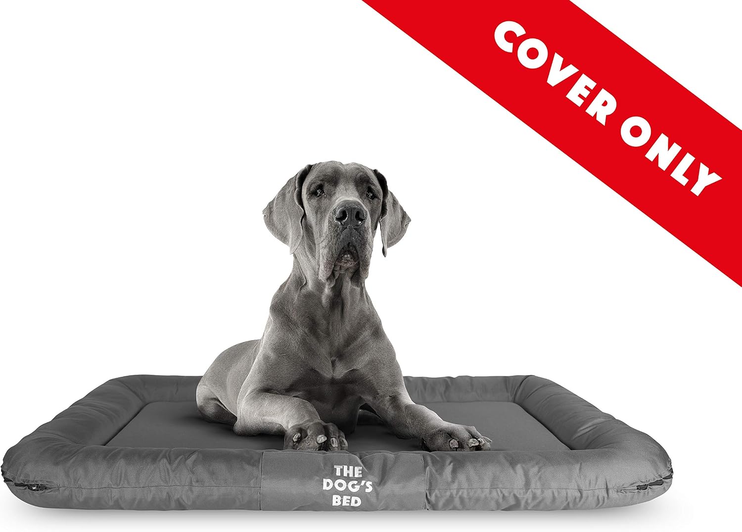 The Dog’s Bed Replacement Outer Cover, Oxford Fabric, Grey, XXL, XXL Spare Cover - Image 3