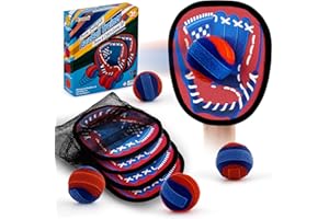 Aywewii Toss and Catch Ball Set Outdoor Beach Pool Toys for Kids Games Baseball Game Ball Catch Game Toddler Toys Games Gifts for 3 4 5 6 7 Year Old Boys Girls Christmas Stocking Stuffers