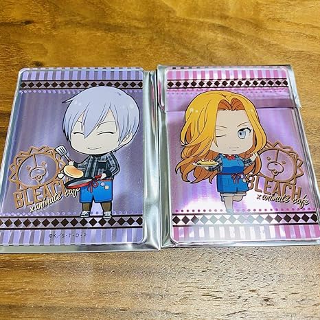Amazon Bleach 池袋 アニメイトカフェ アクリルクリアカード 市丸ギン 松本乱菊 アイドル 芸能人グッズ 通販
