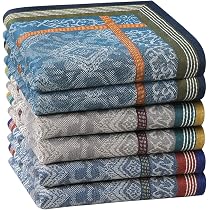 Lot De 3 Mouchoirs En Coton Pour Hommes - 43x43 Cm, Motif à Rayures Et Carreaux - Hrippy - 6
