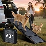 HBTower 63" Long & 17.3" Wide Folding Dog Ramp for