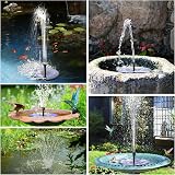AISITIN 3.5W Solar Fountain Pump with 1500mAh Battery Backup Circle view 8
