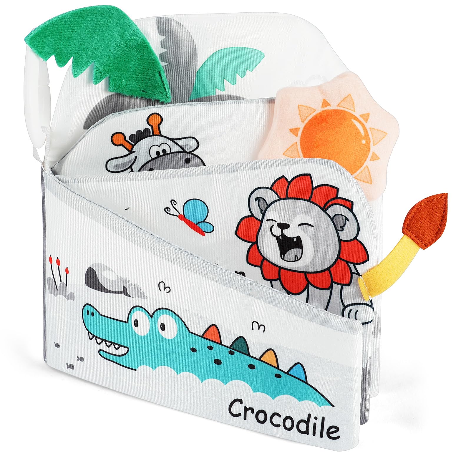 HOTUT Baby Toys Baby Books 0-6 Months, Sensory Books for Babies Touch and Feel Soft Books,Baby Crinkle Books, Touch Feel Activity Soft Book Infants Toys for 0 3 6 12 Months Boy Girl Shower Gifts