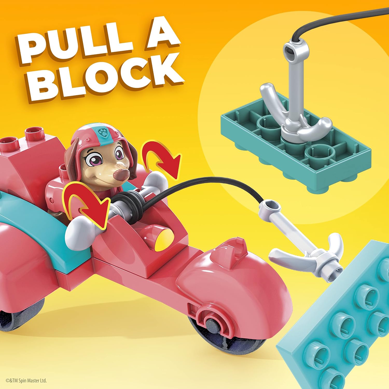 Mattel GYH94 Mega Bloks Paw Patrol The Movie: Liberty’s City Scooter Set, Multicolor, 10.16 cm*10.16 cm*17.78 cm - Image 5