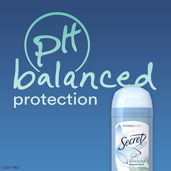 SECRET ORIGINAL SHOWER FRESH SCENT WOMEN’S INVISIBLE SOLID PH BALANCED ANTIPERSPIRANT AND DEODORANT, 2.6 OUNCE