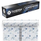 Saniderm - Flex Tattoo Bandage Personal Pack - 10.2 in x 2 yd Roll | Includes Waterproof, Breathable, Sterile, Ultra-Flexible Tattoo Film, Matte Finish &amp; Latex-Free Wrap for Fresh Ink Protection
