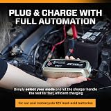 CTEK MXS 5.0 Battery Charger with Automatic Temperature Compensation Black view 2