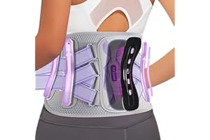 Fit Geno Back Brace for Lower Back Pain Women: Adjustable Lumbar Support Brace for Pain Relief - Breathable Waist Belt for Comfort - L/XL