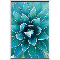 SIGNWIN Framed Canvas Wall Art Tropical Succulent Plant Canvas Prints Home Artwork Decoration for Living Room,Bedroom - 16x24 inches