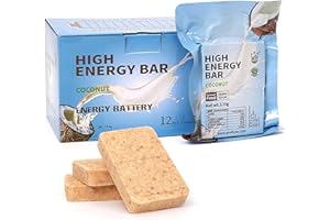 BDH Emergency Food Bars - Coconut Flavor Hardtack, Mre Meals Military, 20 Years Shelf Life, Emergency Meals Ration Bars, Emergency Supplies for Disaster Preparedness, 12 Count