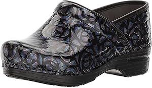 dansko silver black crisscross
