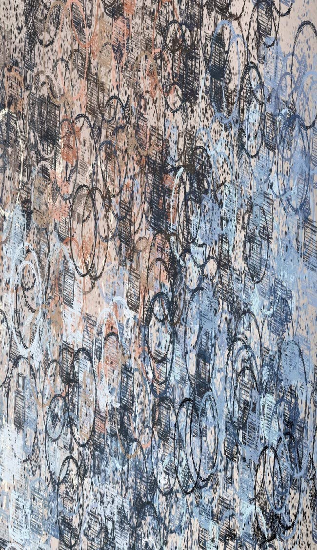 Homemania Printed Rug, 25% Polyester, 75% Cotton, Multicolor