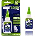 BOOT BOND Boot Glue - Quick Dry Boot Repair Formula Works in Seconds - Tough But Flexible Glue Seal - Waterproof Boot Heel Fix Works On Shoe Heel Repair, Thick Sole Boots, Sneakers, and More
