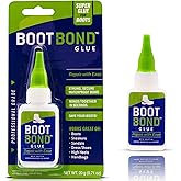 BOOT BOND Boot Glue - Quick Dry Boot Repair Formula Works in Seconds - Tough But Flexible Glue Seal - Waterproof Boot Heel Fix Works On Shoe Heel Repair, Thick Sole Boots, Sneakers, and More
