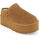 JZTBC Platform Boots for Women Ultra Mini Ankle Boots Huggy Cozy Slippers with Fur Interior Womens Suede Winter Boots