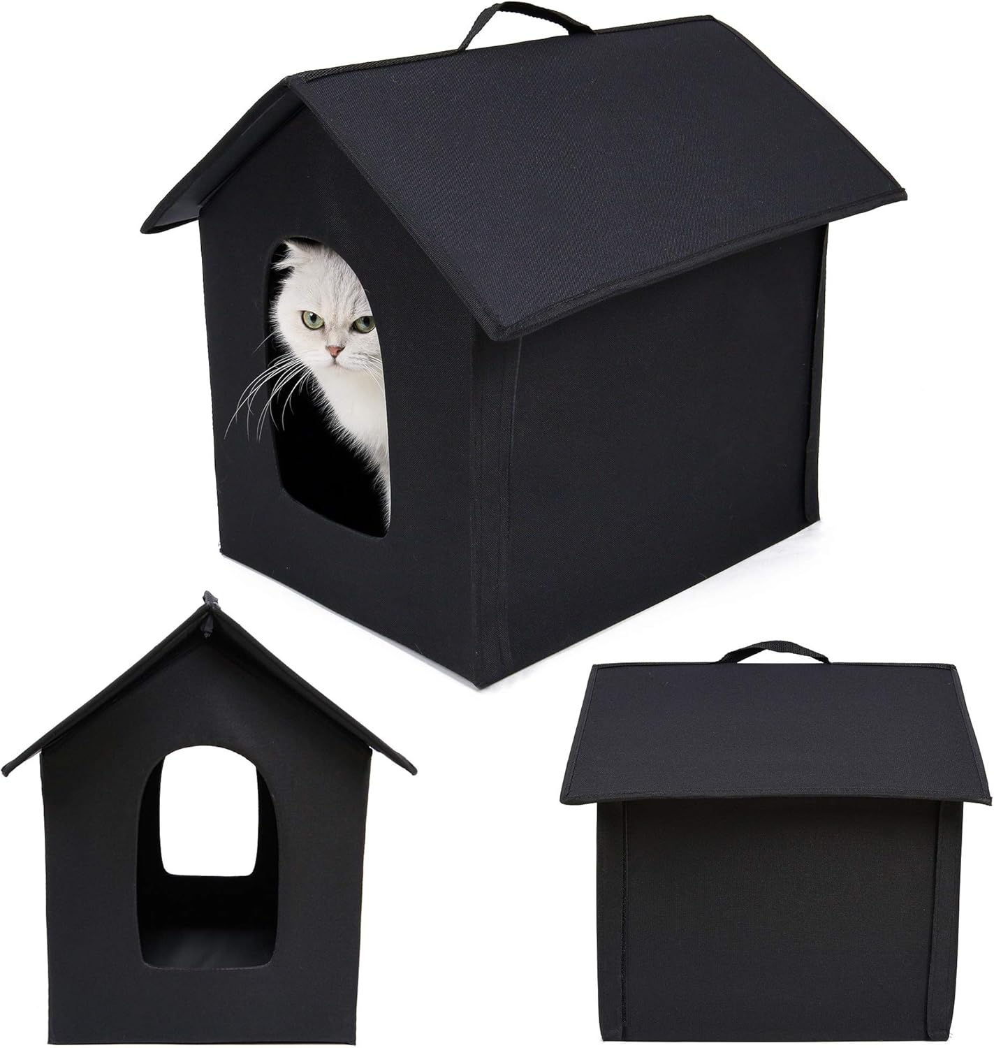 YiEleecae Cat Houses for Outdoor Cats Kitty House Insulated Cat Shelter