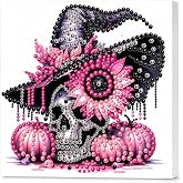 5D Gothic Pearl Painting Kits for Adults with Frame,Skull Pearl Art Kits | DIY Special Shape Diamond Art Kits for Beginners,3D Plastic Pearl Diamond Painting Kit for Home Decor and Gifts 10×10 inch