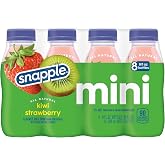 Snapple Kiwi Strawberry Juice Drink, 8 fl oz recycled plastic bottle, 8 pack