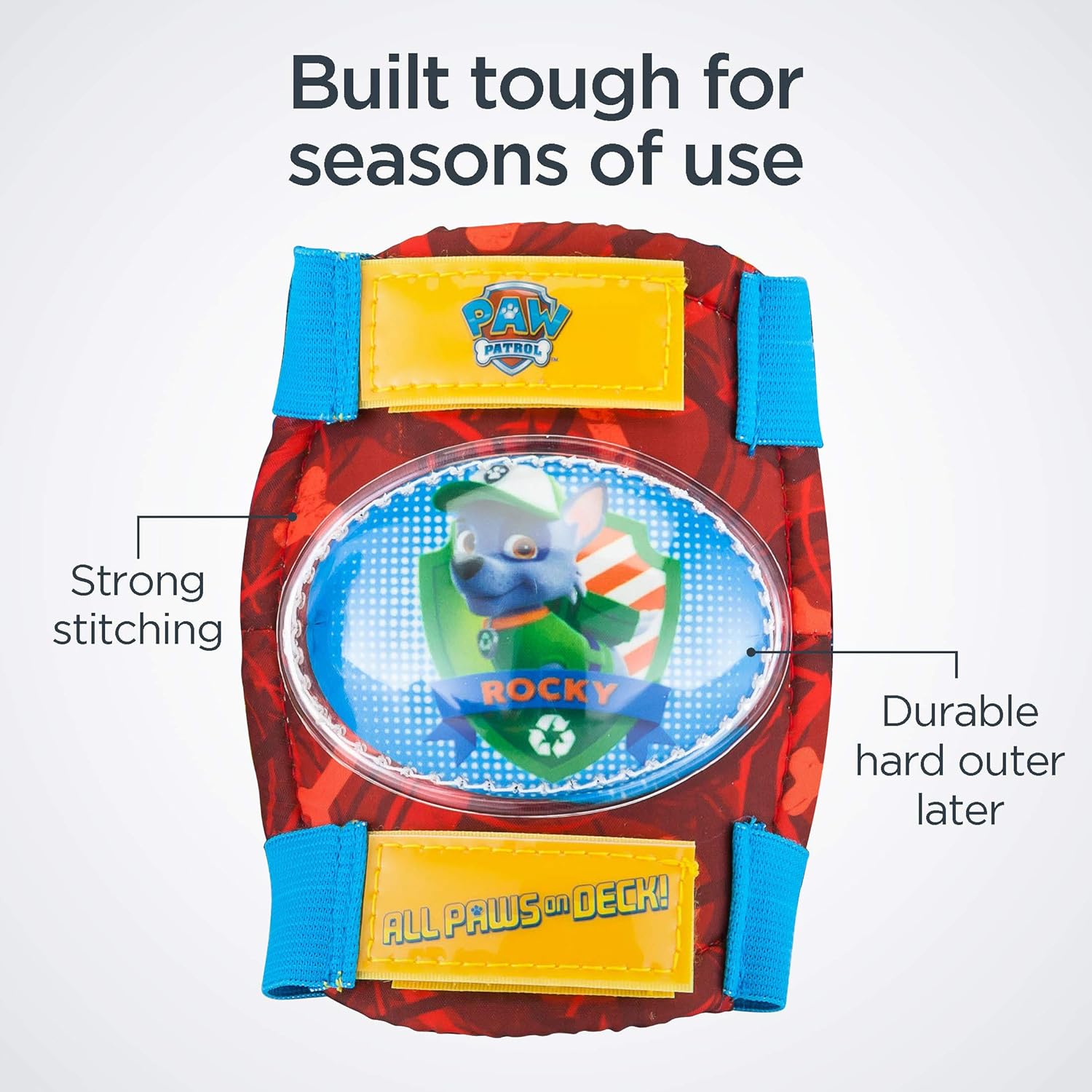 Nickelodeon Paw Patrol Toddler and Kids Bike Elbow/Knee Pads and Gloves, Blue Dog : Sports & Outdoors