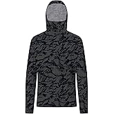 Cromoncent UPF 50+ Long Sleeve UV SPF Fishing Men's Sun Protection Hoodie Shirt Lightweight Shirts with Mask Rash Guard