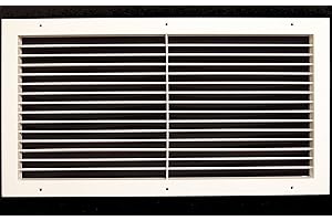 30"w X 8"h Aluminum Adjustable Return/Supply HVAC Air Grille - Full Control Horizontal Airflow Direction - Vent Cover - Wide 