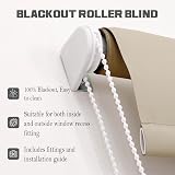 Funky Gadgets Cappuccino 120x210cm Thermal Blackout Roller Blind view 7