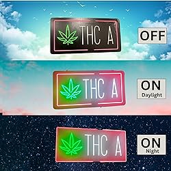 THC A W/Leaf Icon LED signs by Smoke Shop LED -35 x