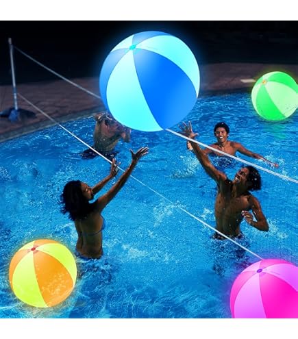 Pelota Led Meooeck 16 Bolas De Playa Iluminadas Con Luces LED