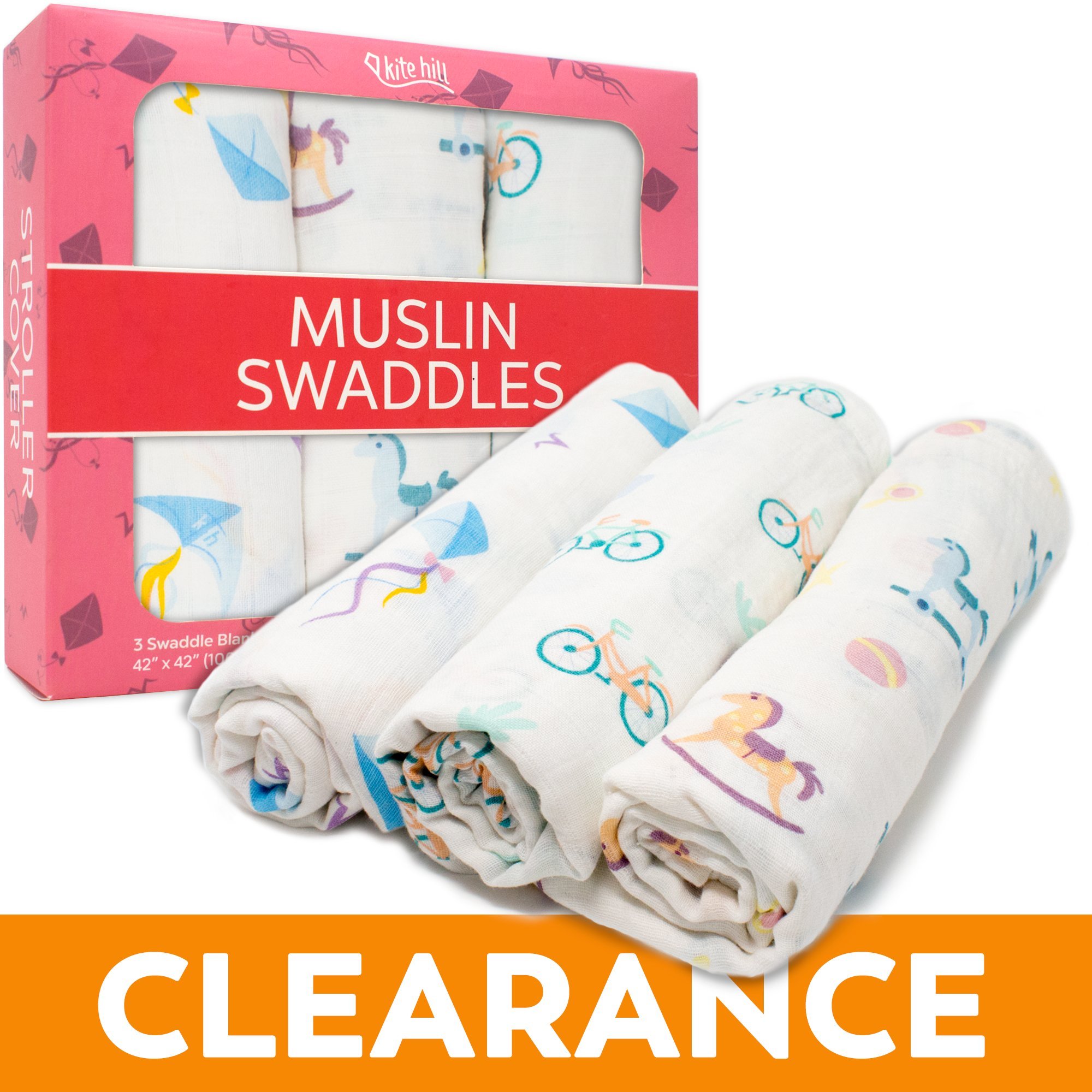Best Muslin Swaddle Blankets for Girls & Boys, 3 Extra Soft
