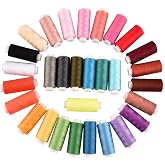 Sewing Thread Kit 30 Colors Polyester 250 Yard Each Spools Sewing Threads Embroidery Machine Thread Quilting Thread for Hand Sewing/Machine Sewing