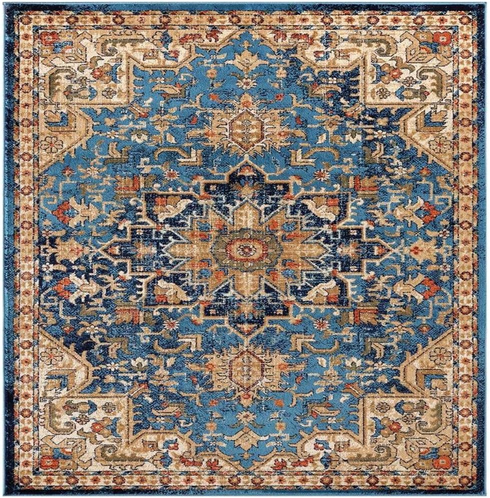Luxe Weavers Howell Collection Oriental 9x12 Blue Area Rug 2527