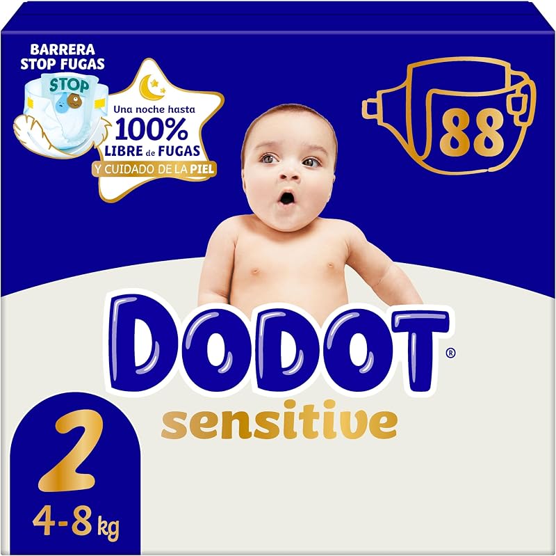 Sensitive Talla 2, 88 Pañales, 4kg-8kg