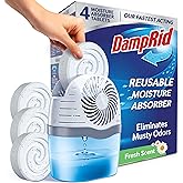 DampRid Moisture Absorber Drop-In Tablet Refill Pack, Fragrance Free, 15.8 oz., 4 Pack, Attract and Trap Excess Moisture and Eliminate Musty Odors for Cleaner, Fresher Air