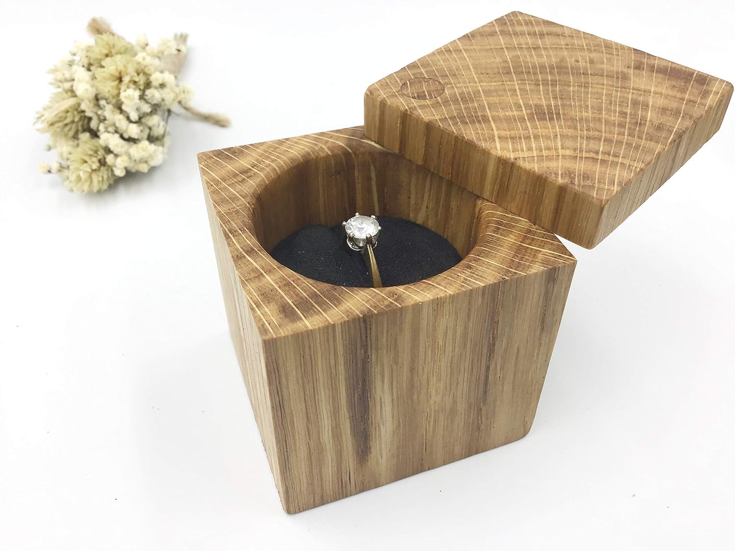 oak ring box